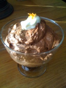 spiced choc mousse