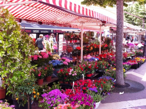 Cours Saleya flower market, Nice France